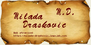 Milada Drašković vizit kartica